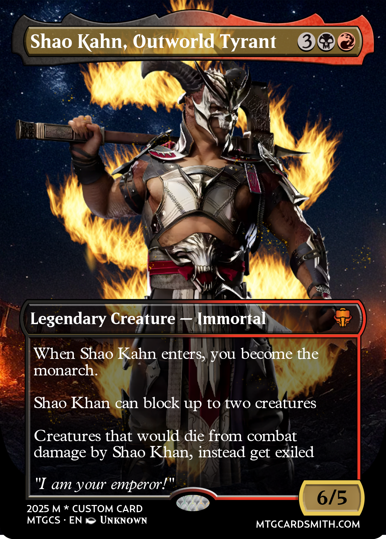 Shao Kahn, Outworld Tyrant