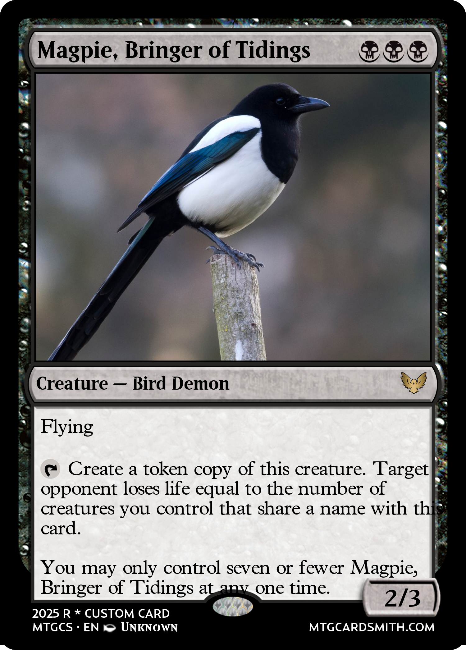 Magpie, Bringer of Tidings
