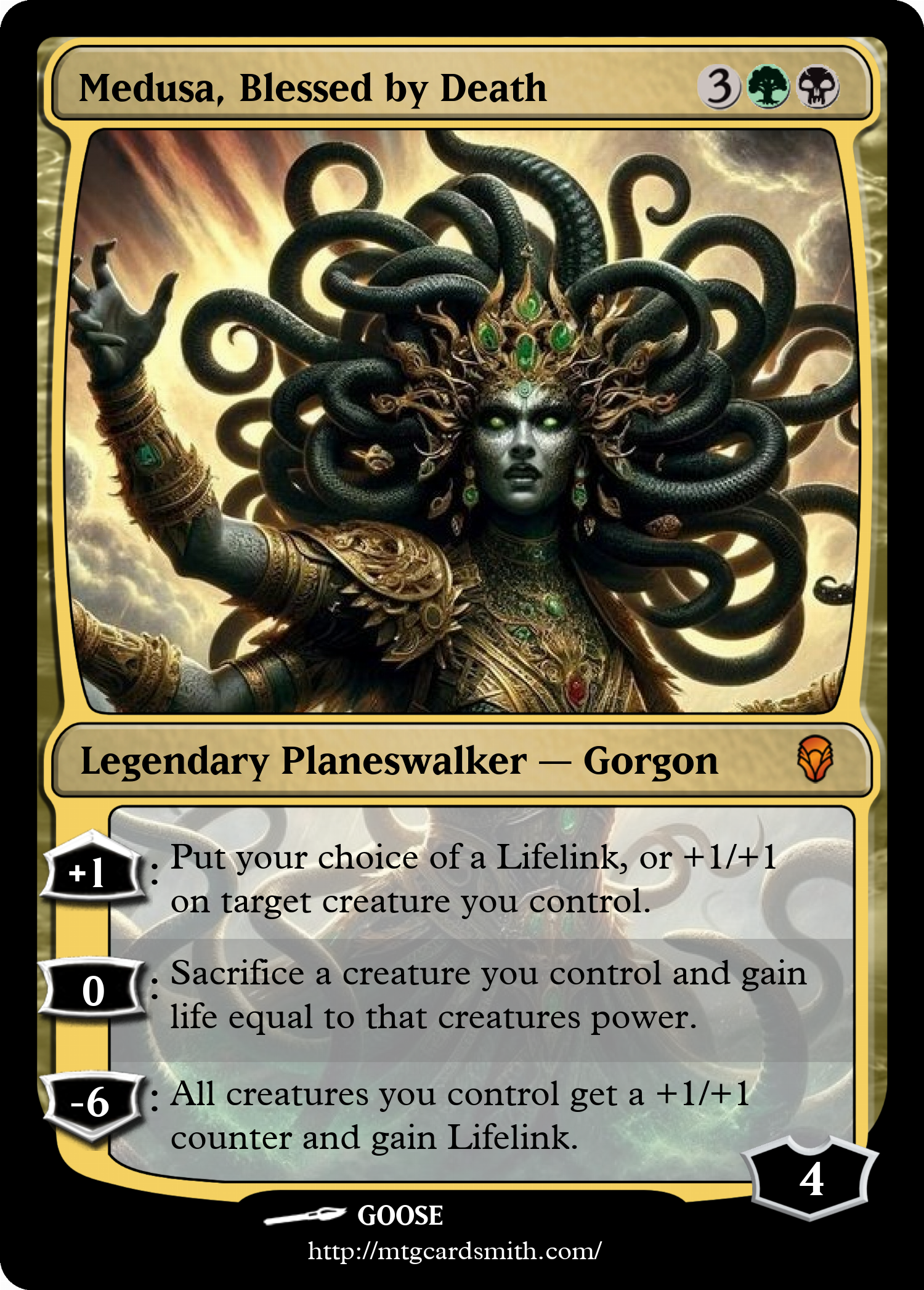 Medusa, Blessed by Death