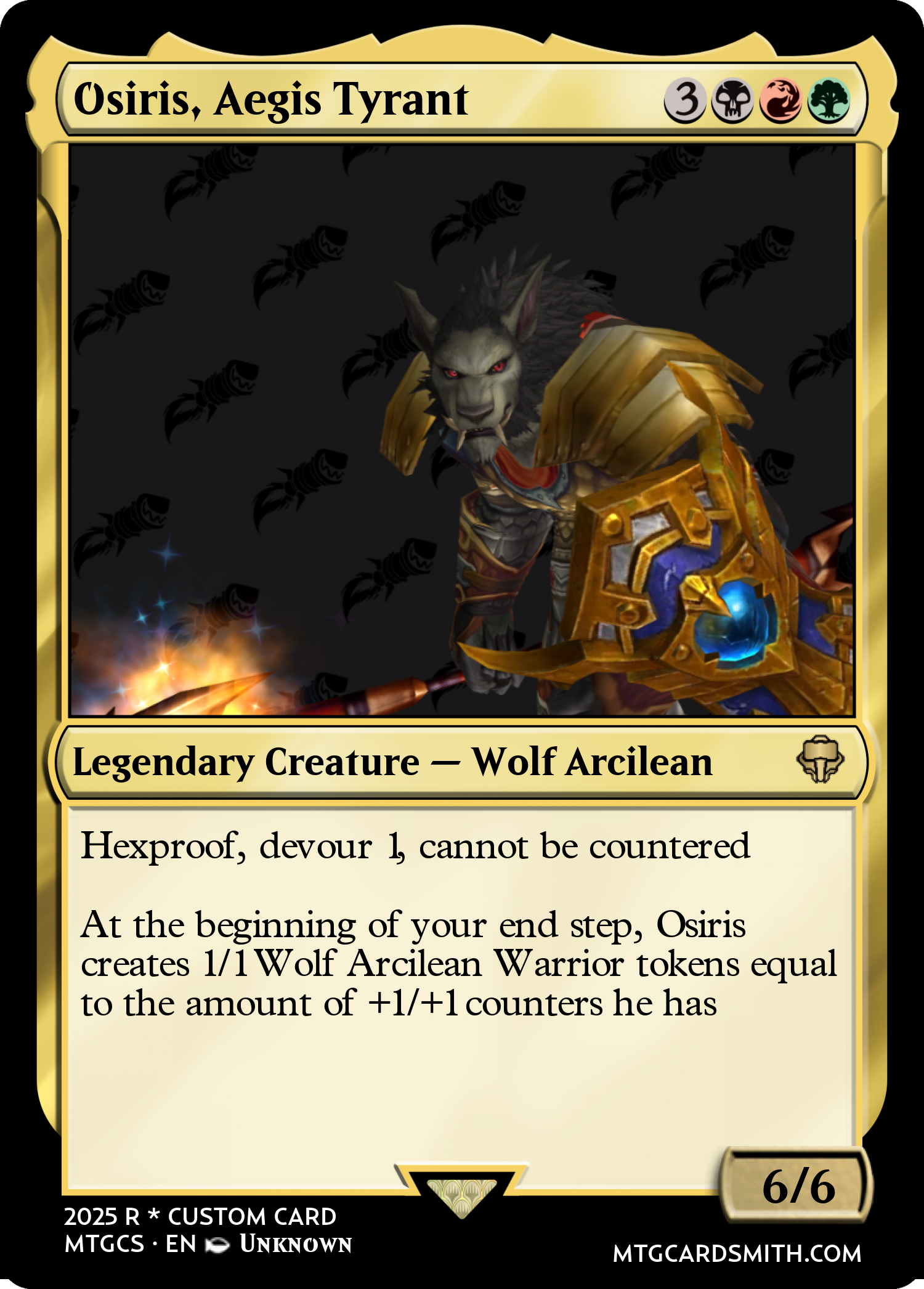Osiris, Aegis Tyrant