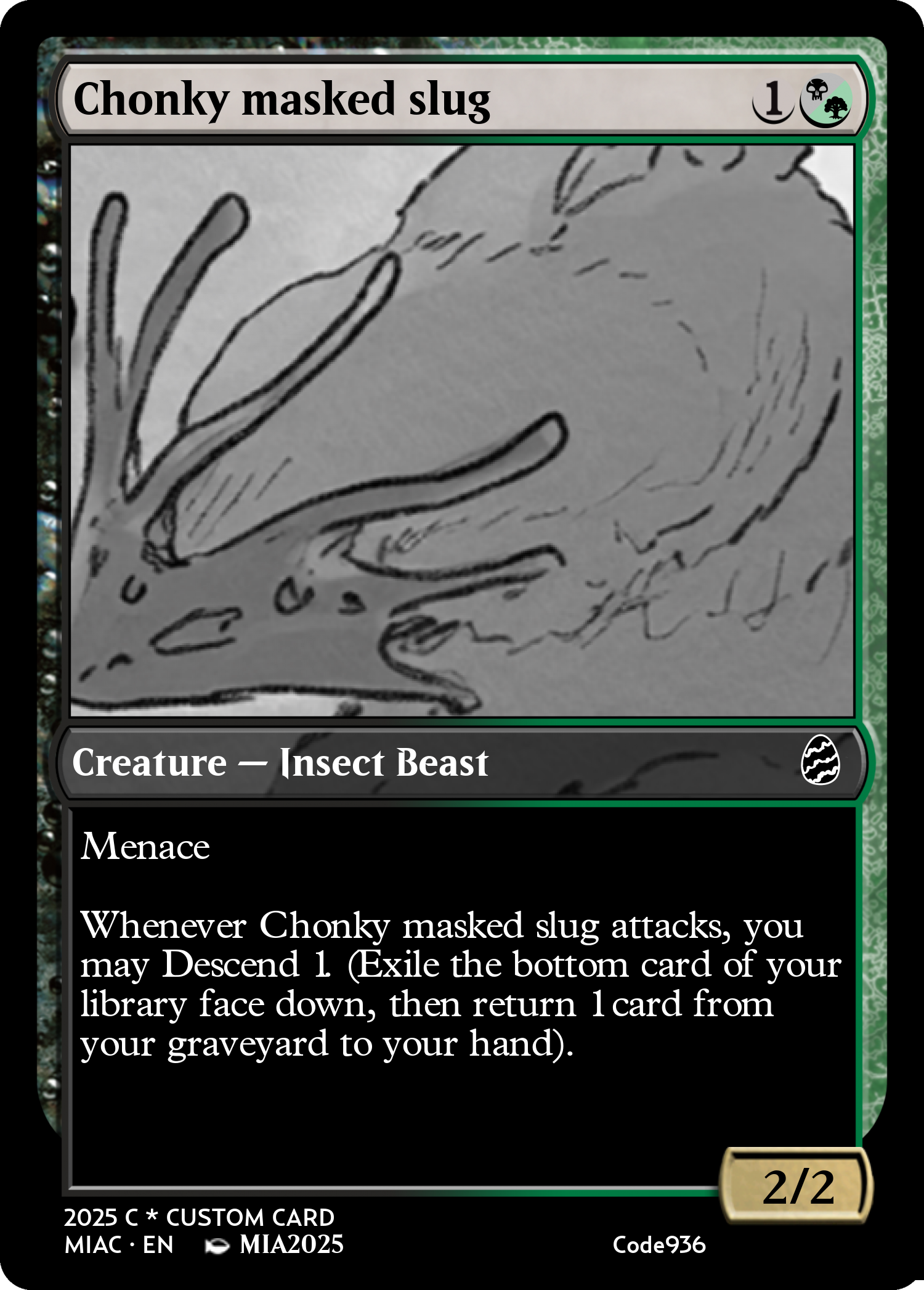 Chonky masked slug