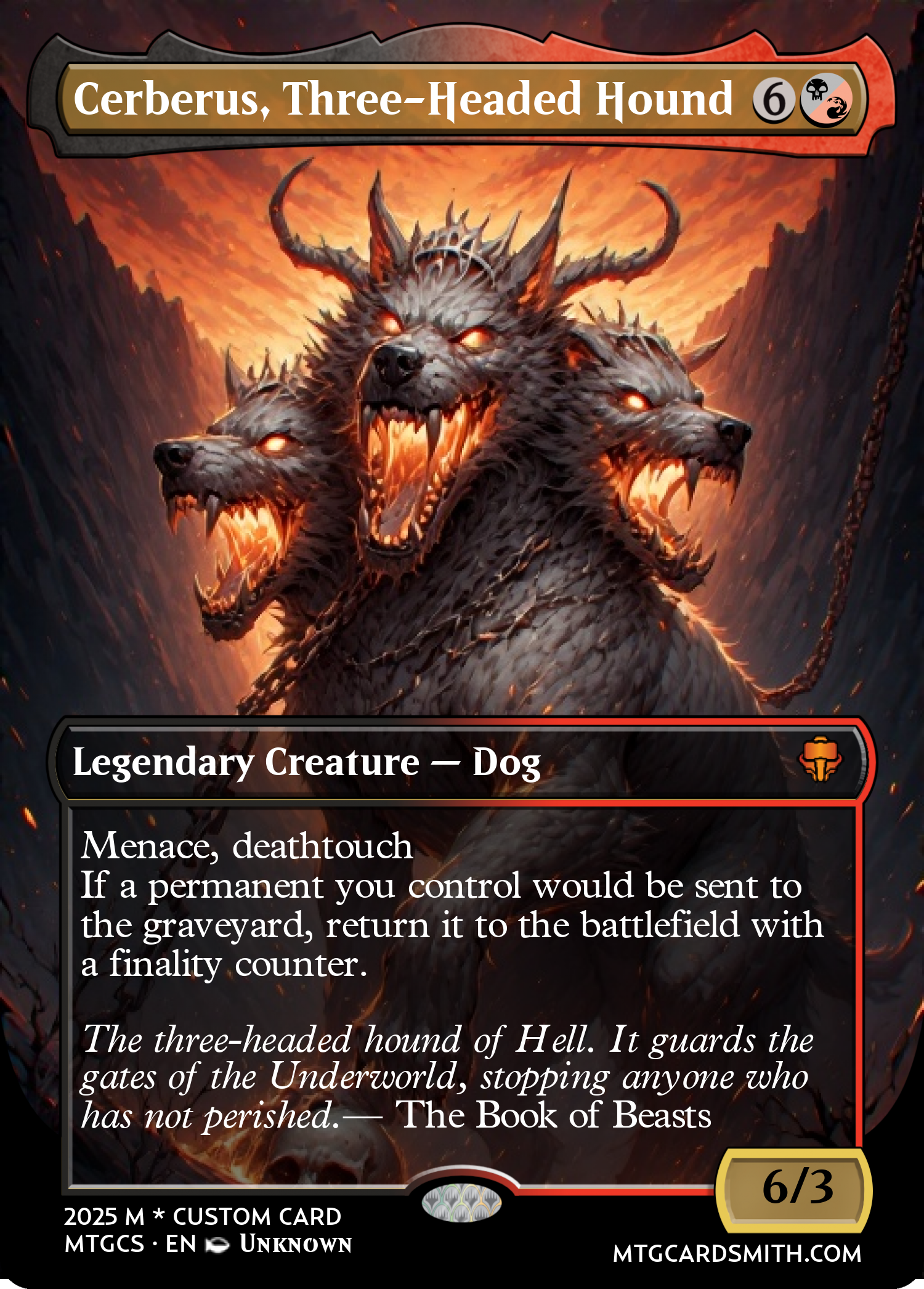 Cerberus, Three-Headed Hound