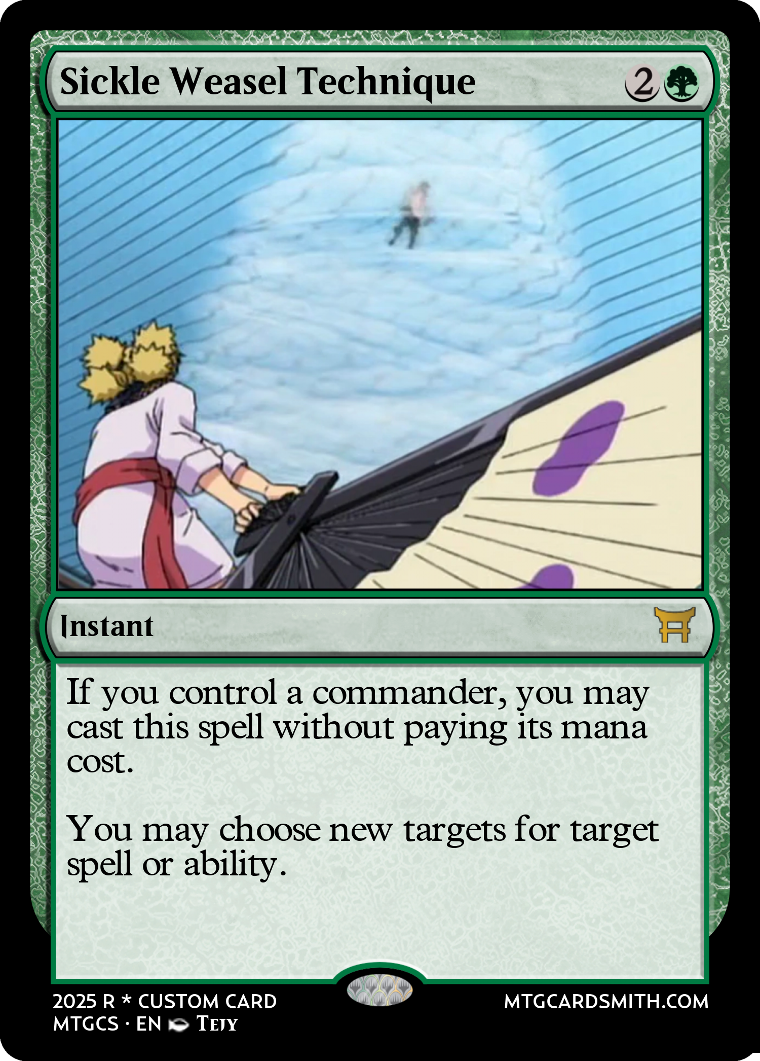 Sickle Weasel Technique