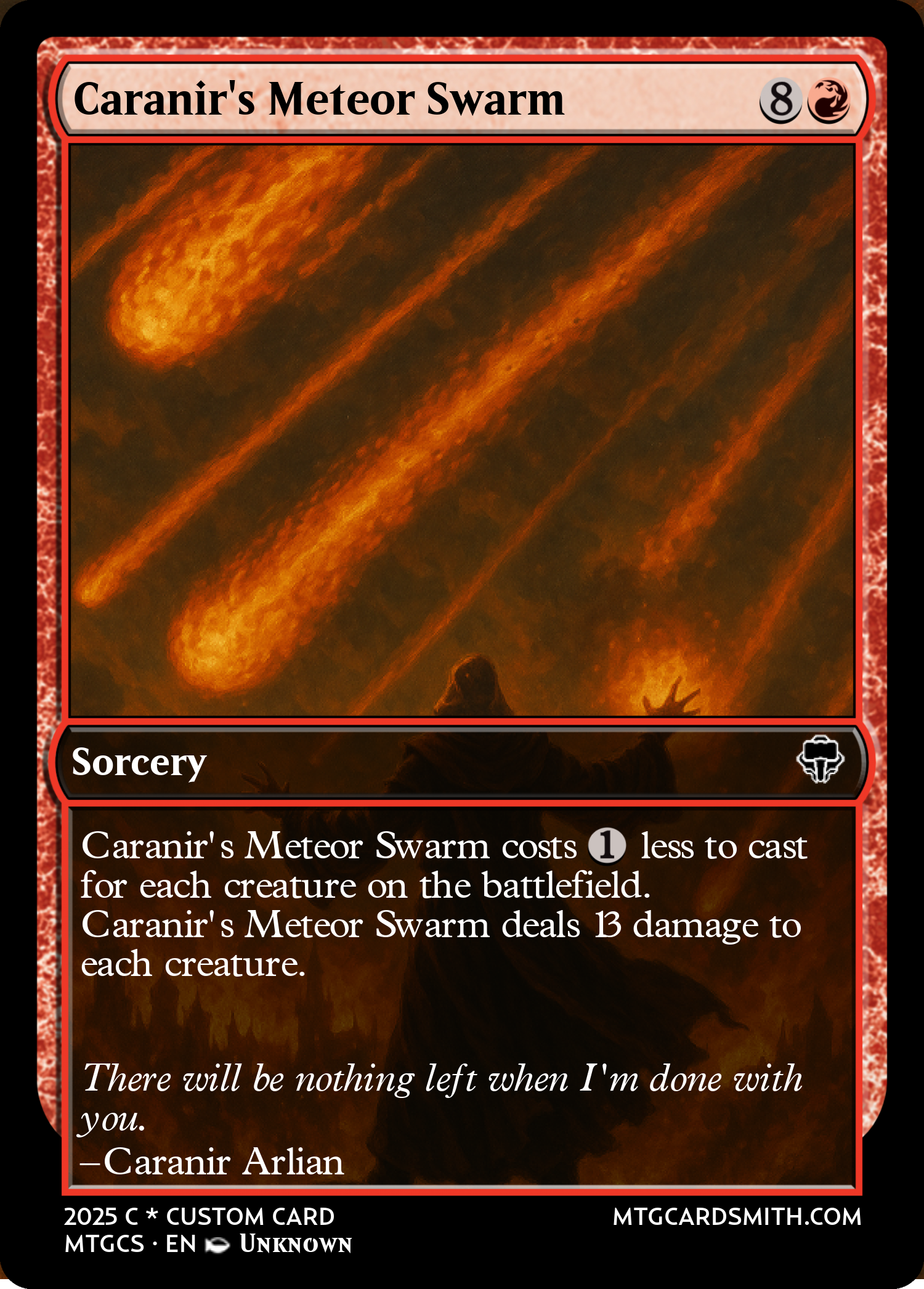 Caranir's Meteor Swarm
