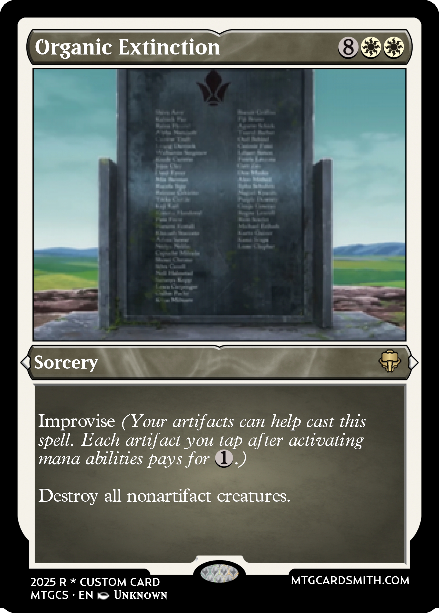 Organic Extinction