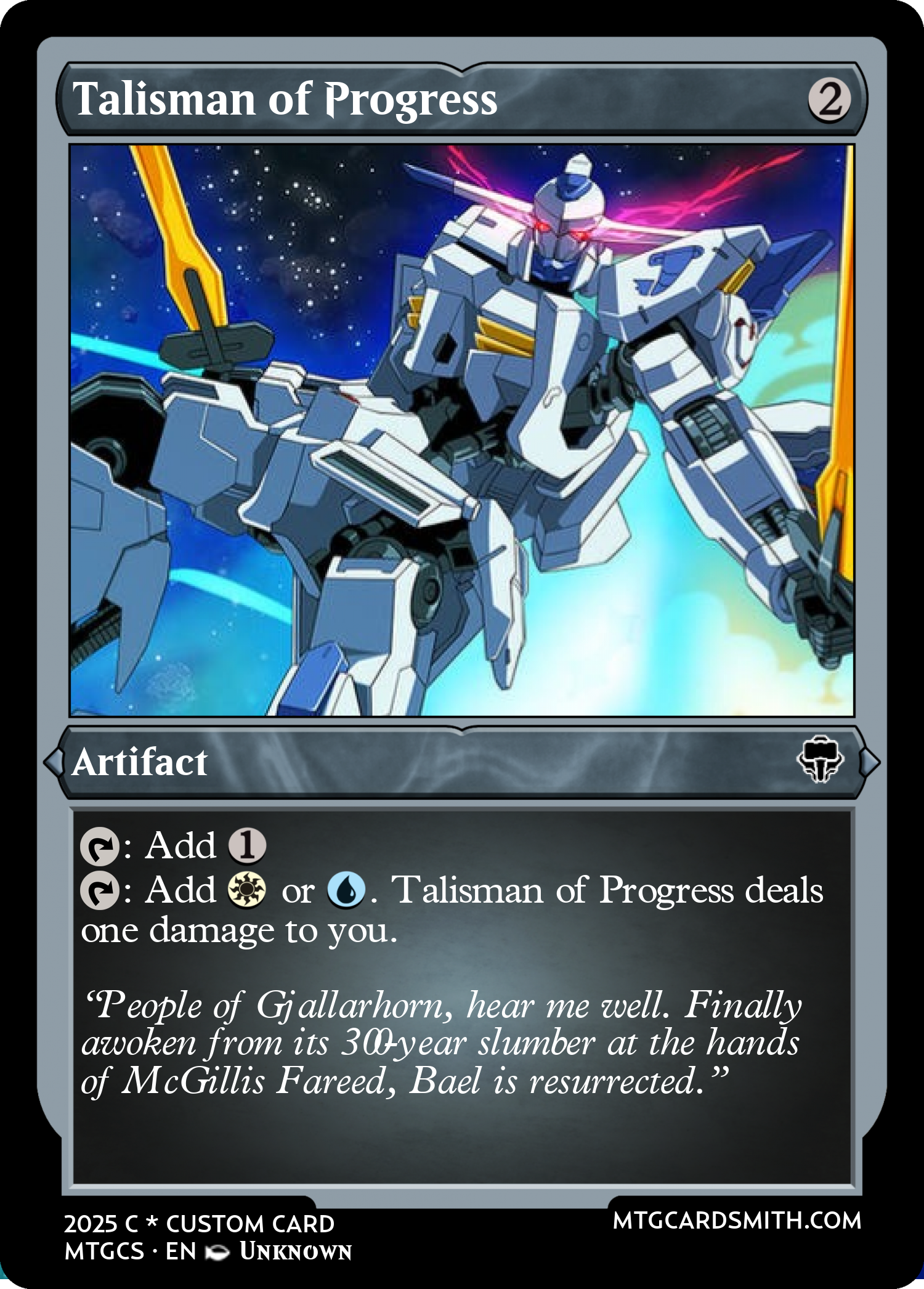 Talisman of Progress