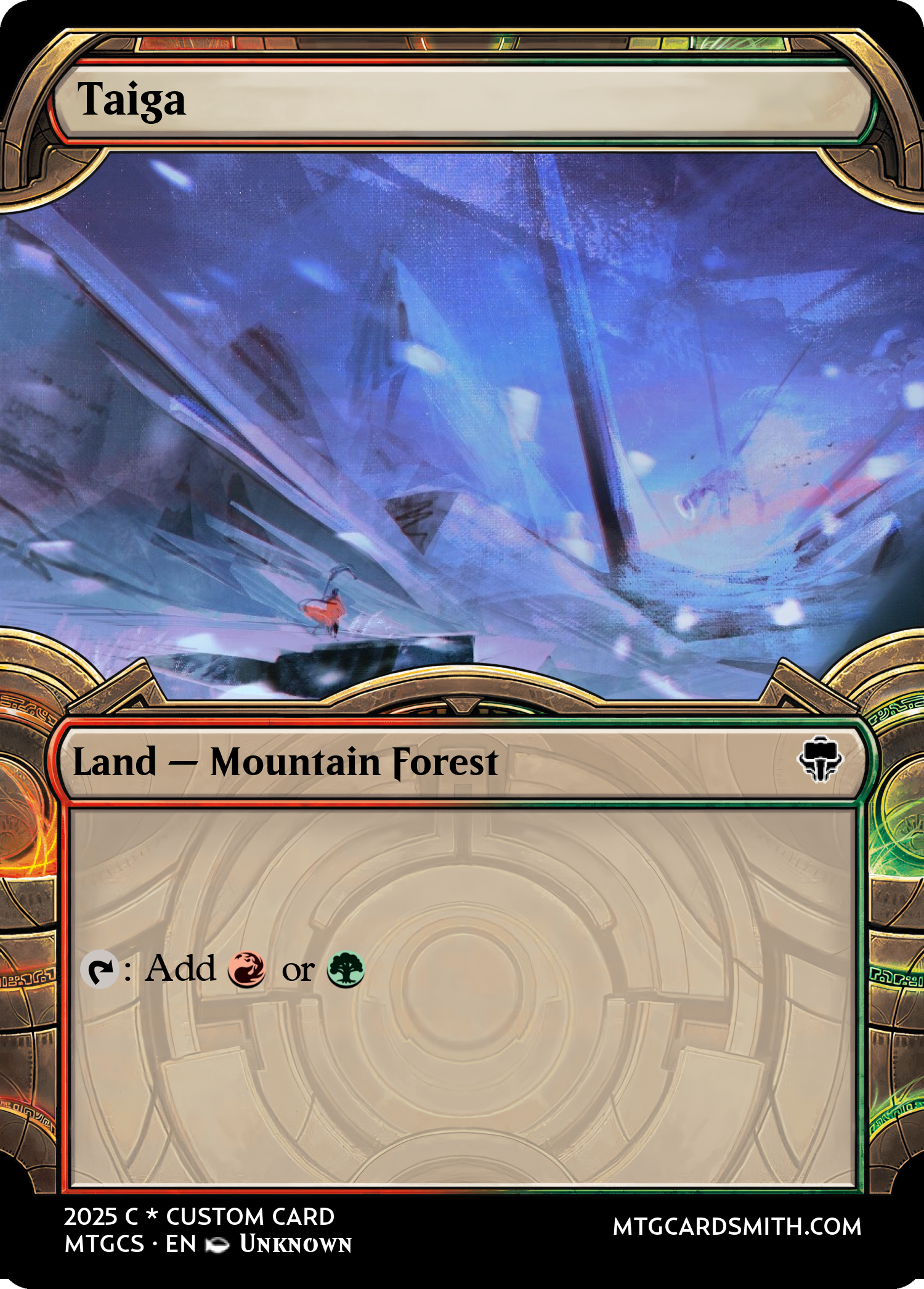 MTG Taiga Revised Edition Regular Rare | eBay