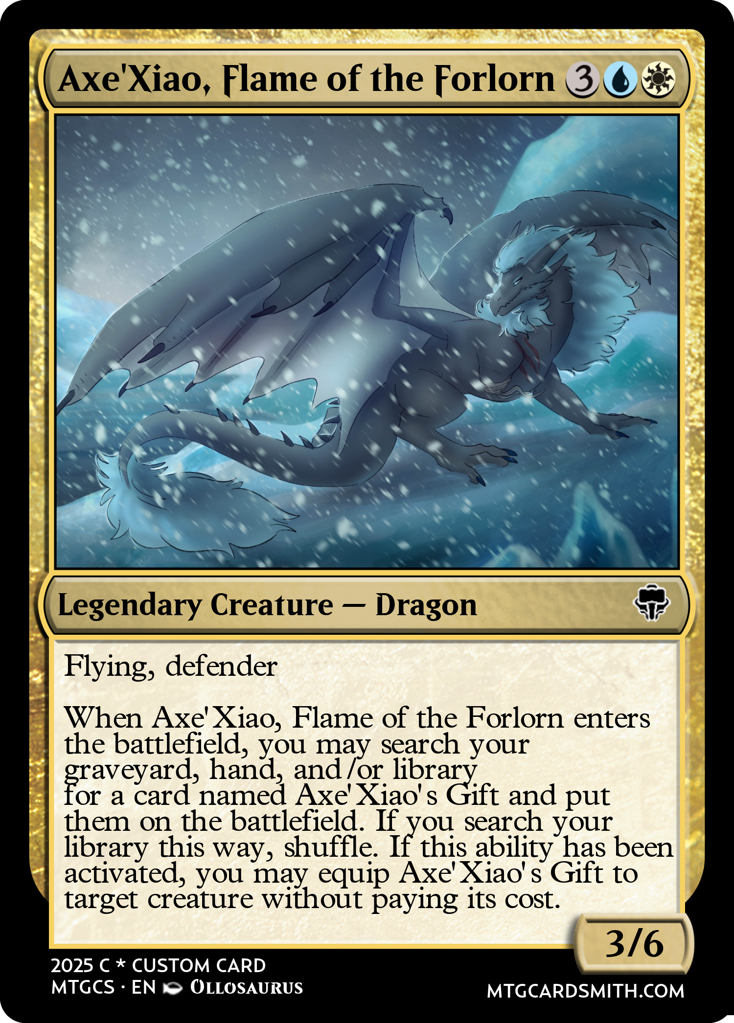 Axe'Xiao, Flame of the Forlorn
