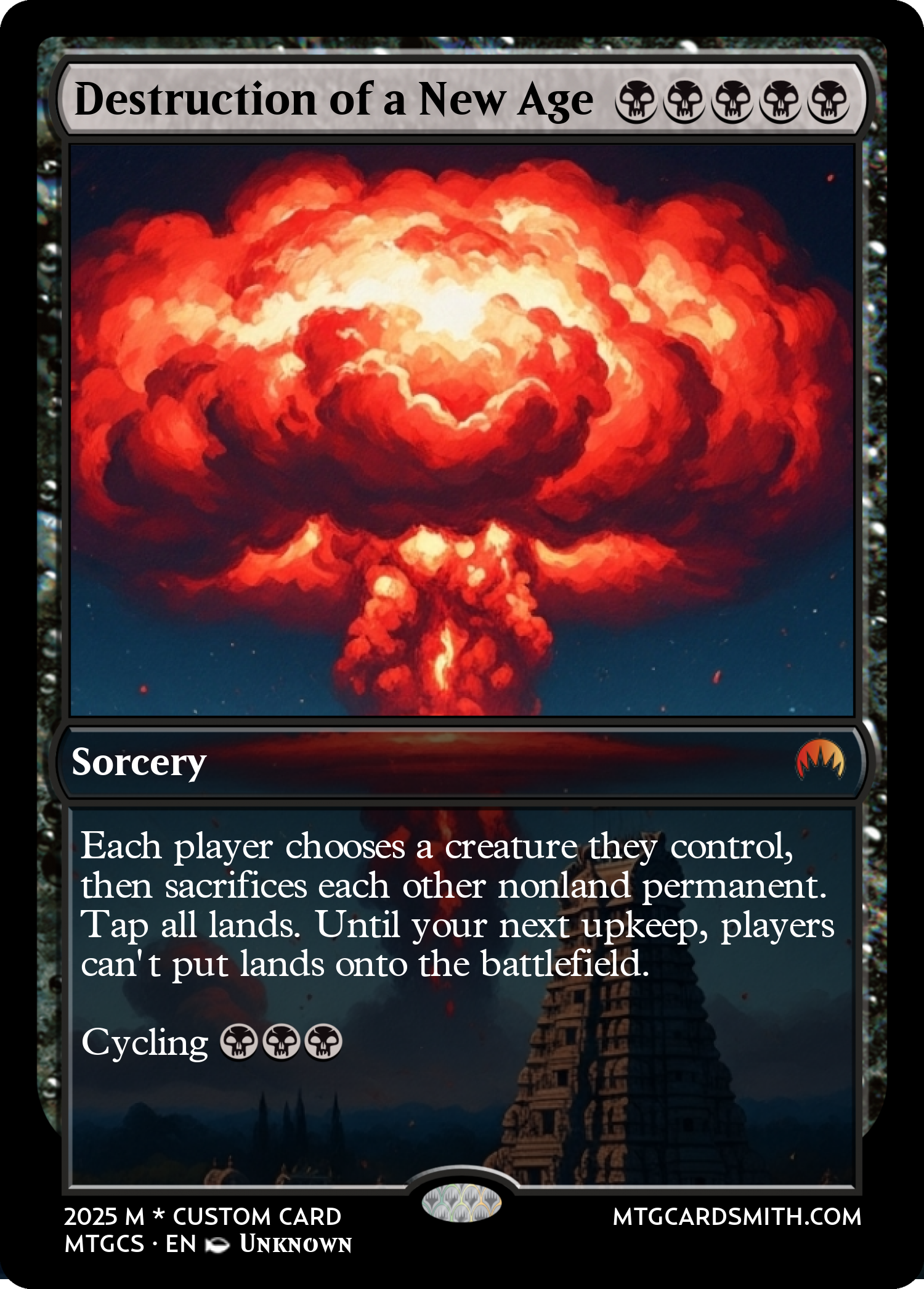 Destruction of a New Age