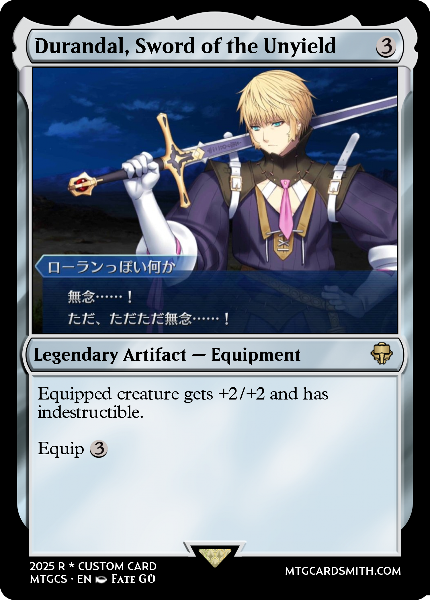 Durandal, Sword of the Unyield