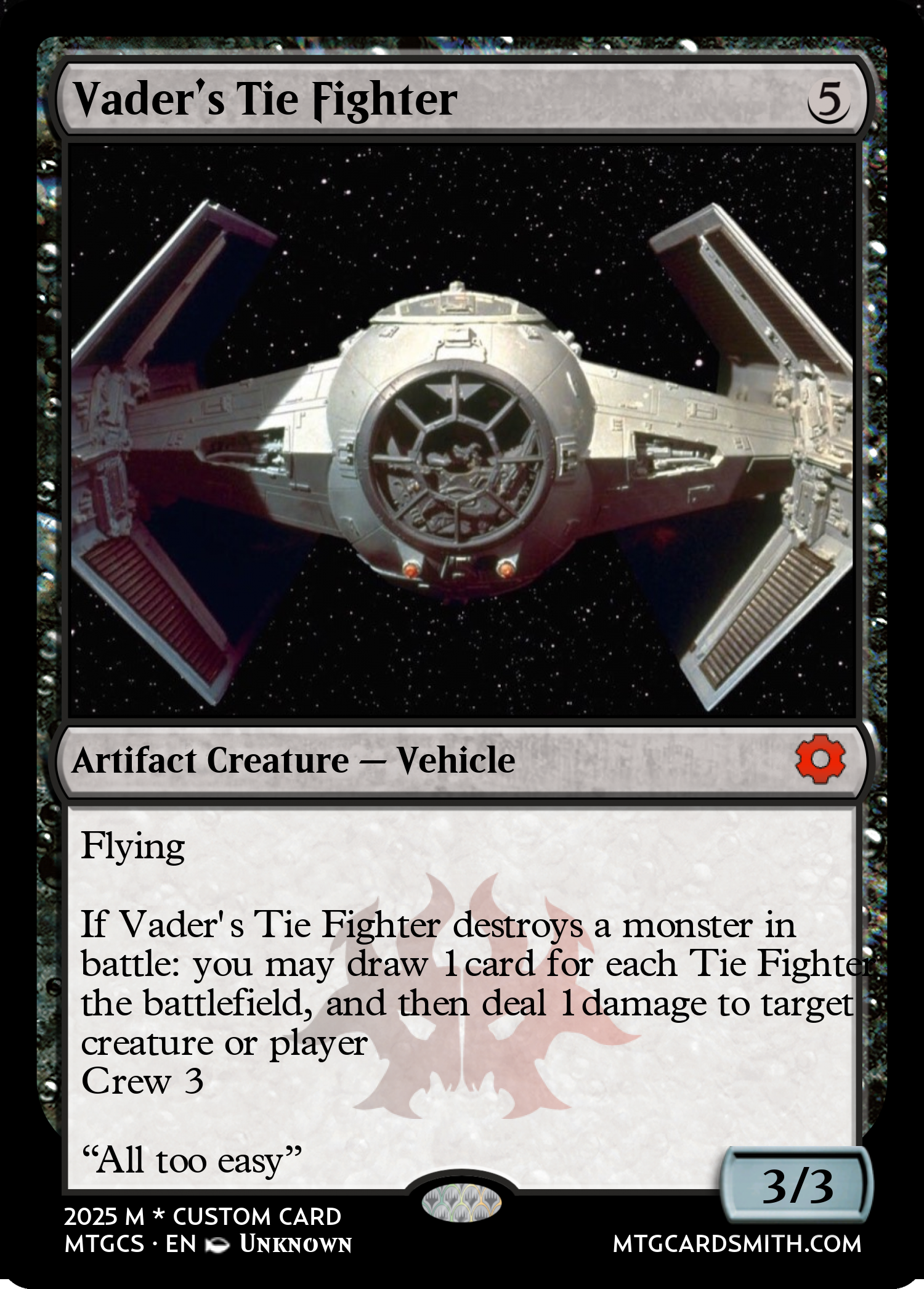 Vader’s Tie Fighter