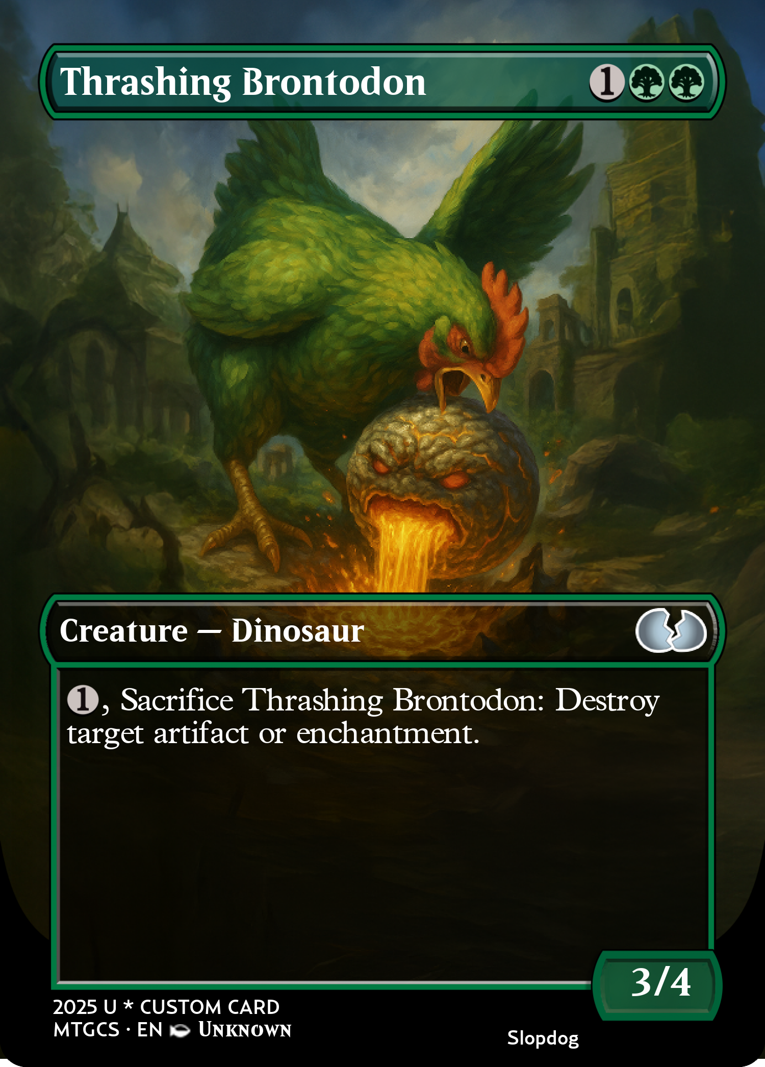 Thrashing Brontodon