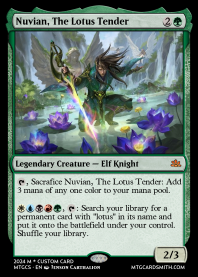 Nuvian, The Lotus Tender