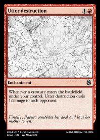 Utter destruction