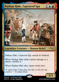 Nathan Hale, Captured Spy