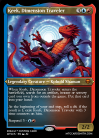 Keek, Dimension Traveler
