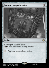 Seeker camp elevator