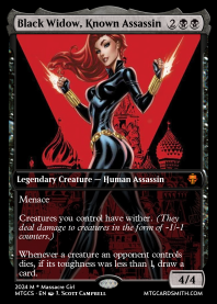 Black Widow, Known Assassin
