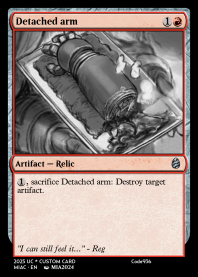 Detached arm