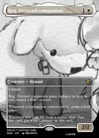 Reg, Devoted companion