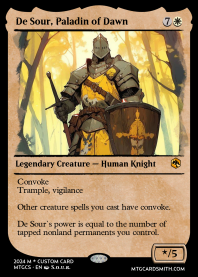 De Sour, Paladin of Dawn