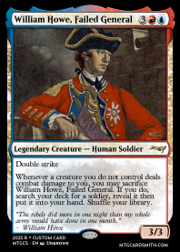 William Howe, Failed General