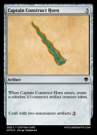 Captain Construct Horn