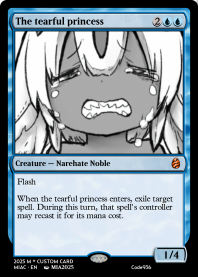The tearful princess