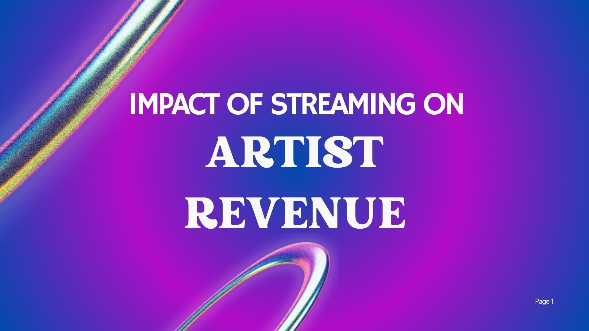 Impact of Streaming on Artist Revenue