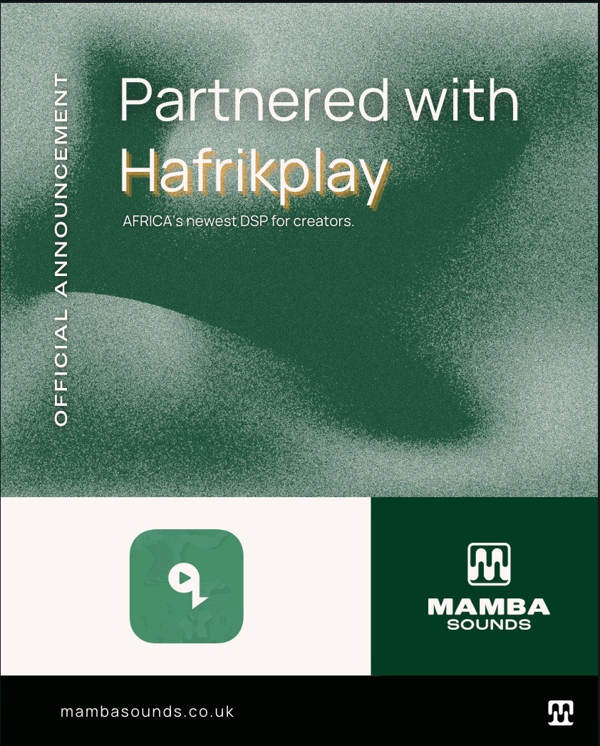 HAFRIKPLAY PARTNERS WITH MAMBA SOUNDS TO BRIDGE AFRICAN MUSIC TO GLOBAL STAGES