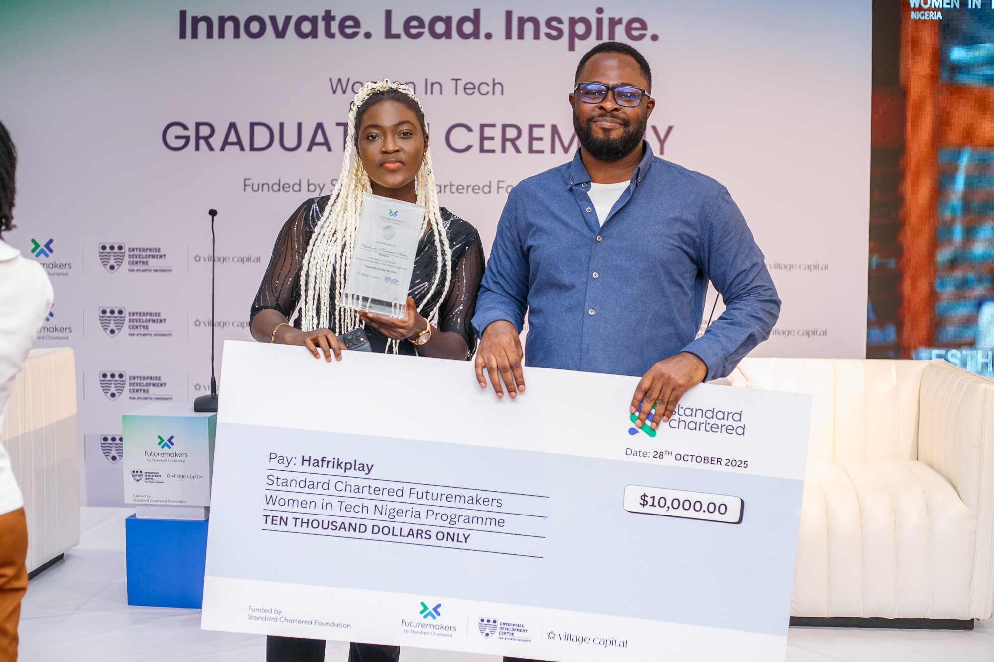 Hafrikplay Celebrates Victory at the Futuremakers Women in Tech Nigeria Accelerator Showcase