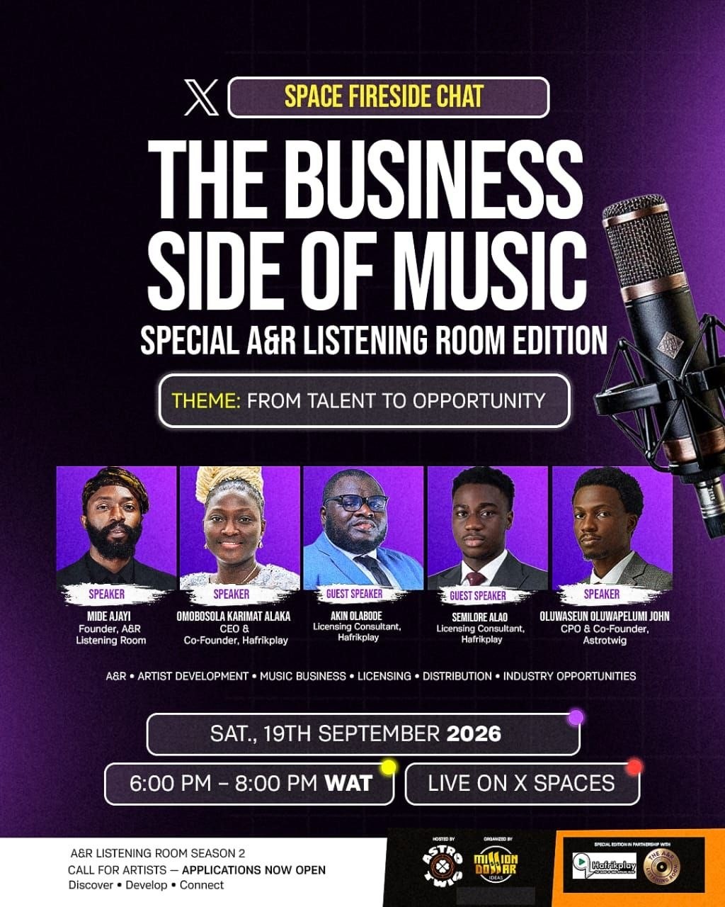 From Talent to Opportunities: Inside the "Business Side of Music" Space with AstroTwig & MillionDollar Ide