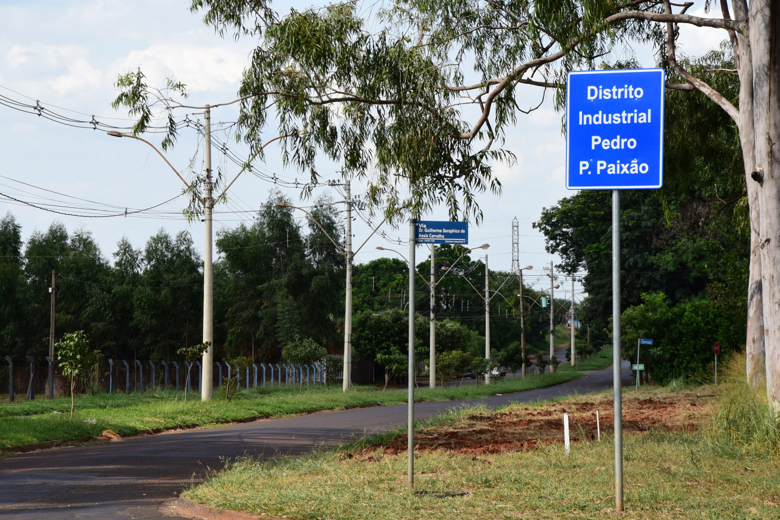 Munícipe pede roçada no Distrito Industrial