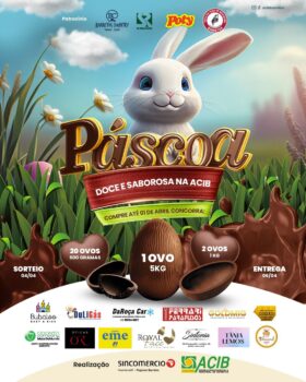 Campanha da ACIB e Sincomercio tem apoio de vários parceiros Campanha de Páscoa do comércio barretense terá sorteio de ovos de chocolate