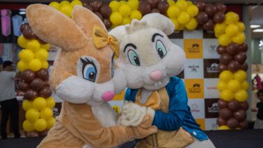 Coelhos da Páscoa são atração no North Shopping