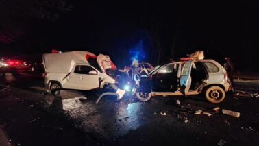 Acidente mata passageira e deixa condutor ferido na Assis Chateaubriand (Foto: O Diário de Barretos)