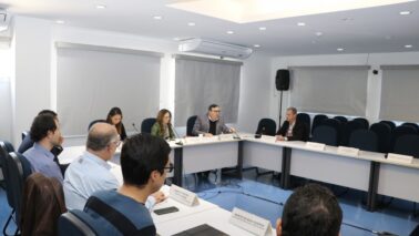 Reunião do comitê voltado para para ações referentes às mudanças climáticas (Foto: Divulgação Governo SP)