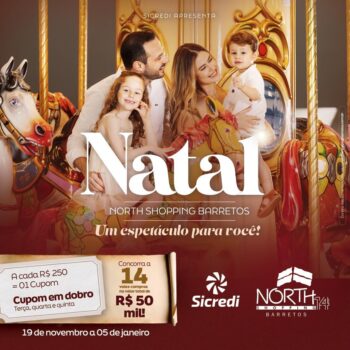 WhatsApp Image 2024-11-11 at 12.01.41 O North Shopping Barretos lançou nesta segunda (11), a campanha de Natal 2024, com o slogan “Um espetáculo para você!”.