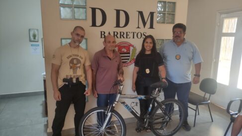 Autor de violência doméstica é preso pela DDM após fuga e furto de bicicleta (Foto: O Diário de Barretos) Autor de violência doméstica é preso pela DDM após fuga e furto de bicicleta (Foto: O Diário de Barretos)