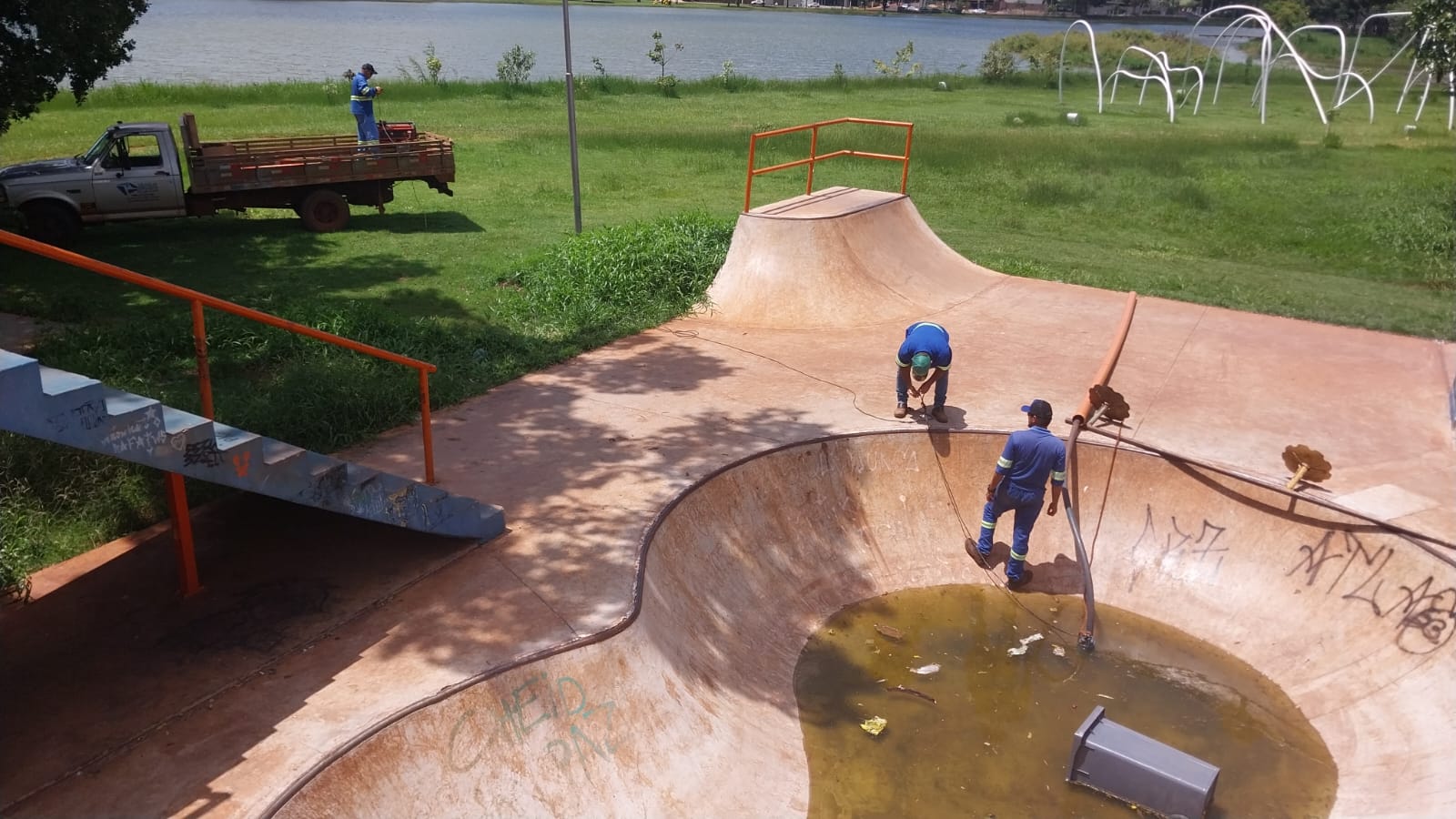Vandalismo danifica pista de skate de Guaíra