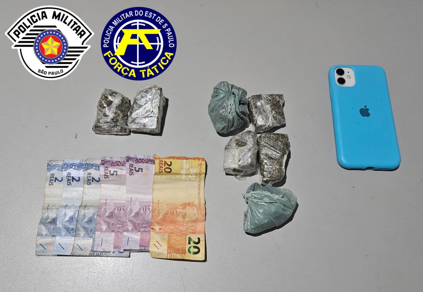 Acusado é preso por tráfico fazendo delivery de drogas