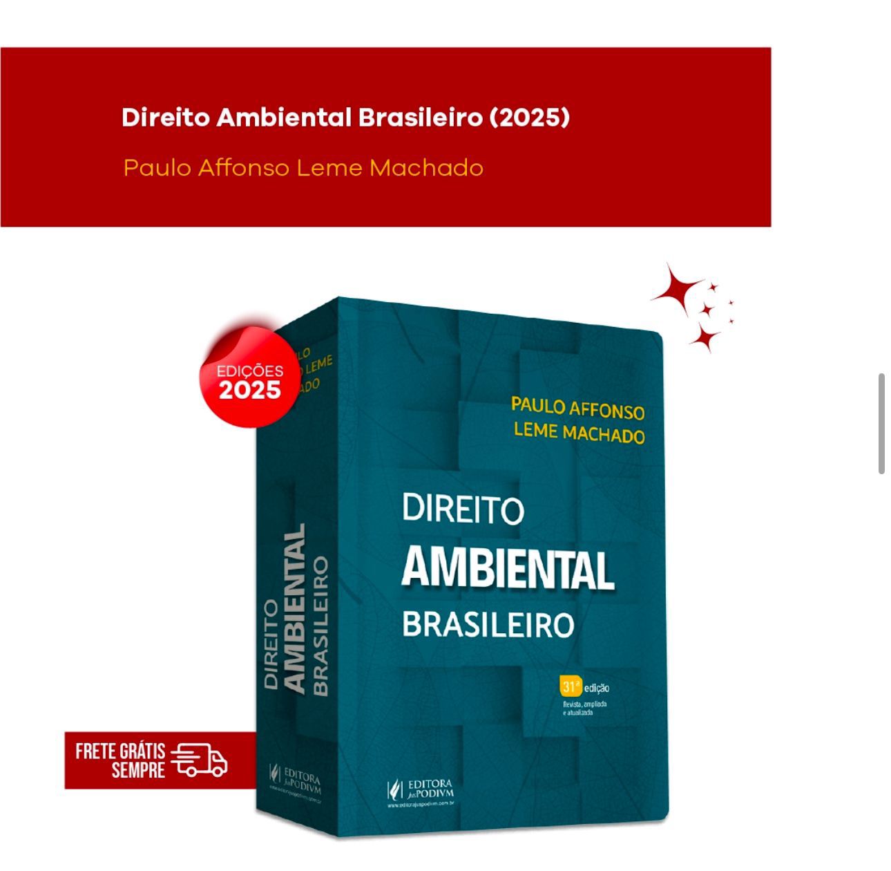 Barretense destaca importância de livro de Direito Ambiental