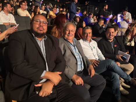 O vice-prefeito da Estância Turística de Barretos, Mussa Calil Neto, e o secretário municipal de Saúde, Kleber Rosa, participaram na manhã desta sexta-feira (7), do encontro de gestores do SUS Paulista.