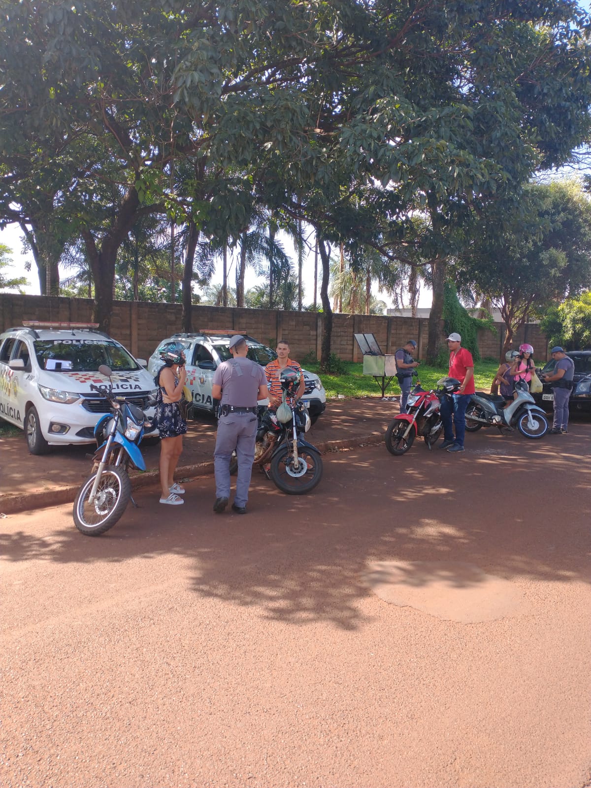 PM fiscaliza 427 motos durante Operação Cavalo de Aço na área do 33º BPMI