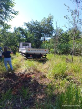 Caminhão foi encontrado em área próxima à rodovia Assis Chateaubriand, em Barretos Caminhão foi encontrado em área próxima à rodovia Assis Chateaubriand, em Barretos