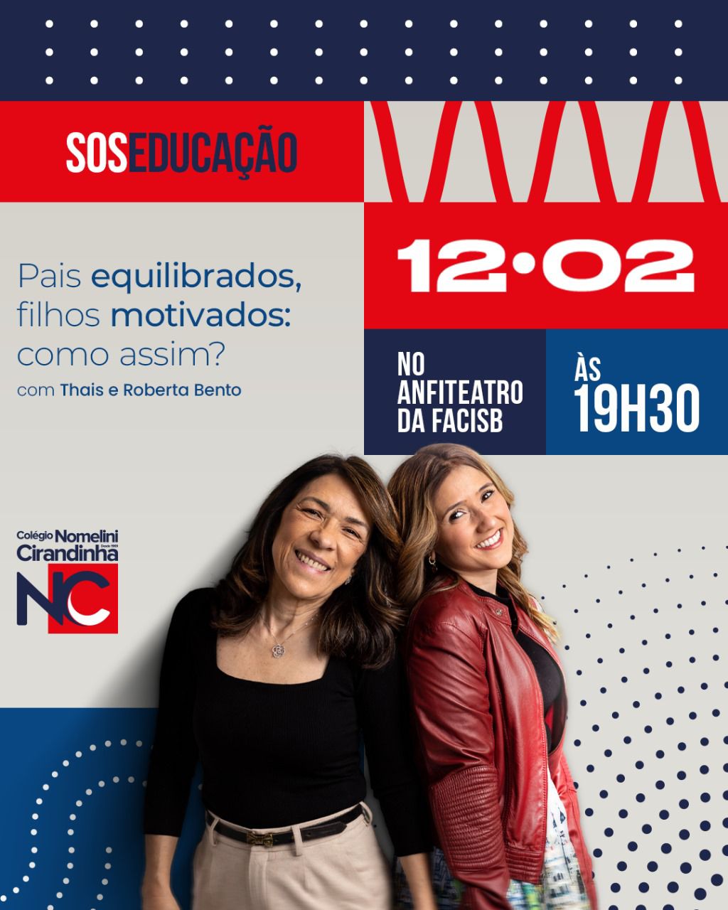 Colégio Nomelini convida para palestra sobre família e educação
