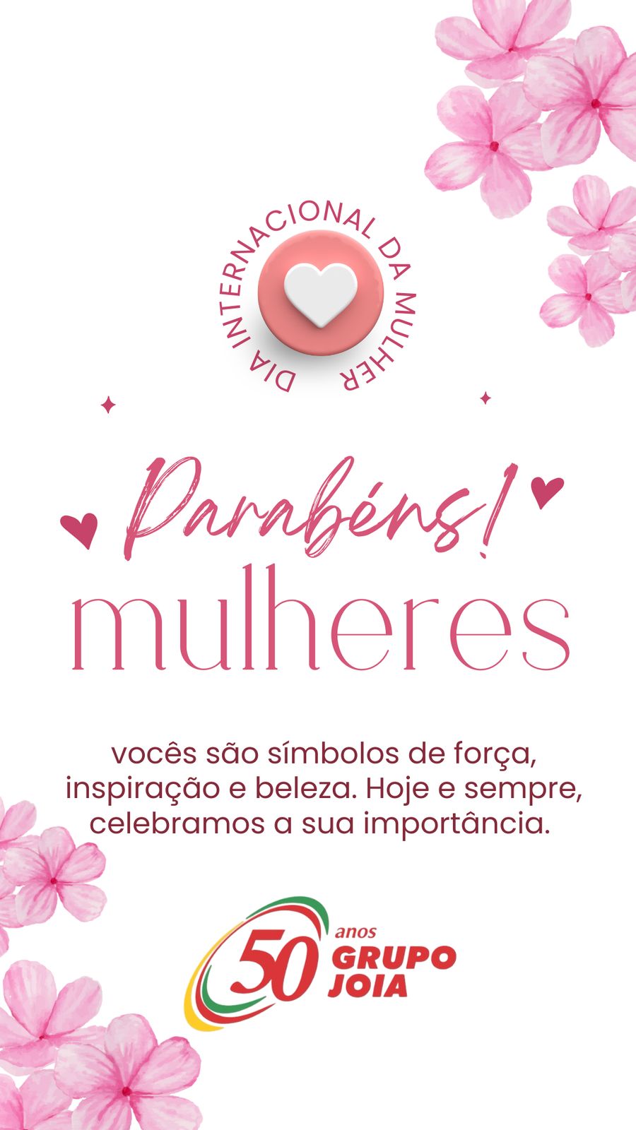 Parabéns mulheres