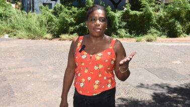 Mato alto também está mais concentrado no acesso de entrada do conjunto,