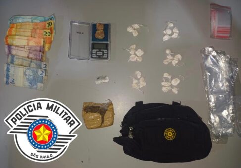 PM prende casal e encontra drogas em Olímpia (Foto: O Diário de Barretos)