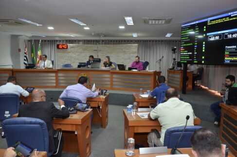 Vereadores durante sessão realizada nesta quarta-feira de Cinzas (Foto: Comunicação Câmara) Vereadores durante sessão realizada nesta quarta-feira de Cinzas (Foto: Comunicação Câmara)